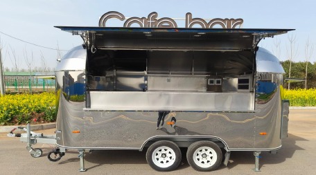 4m stainless steel food trailer